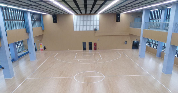 安徽第十一中學運動地板安裝案例